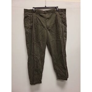 Bert Pulitzer Collector Edition Olive Cotton Pants Mens Size 50x30 Trousers